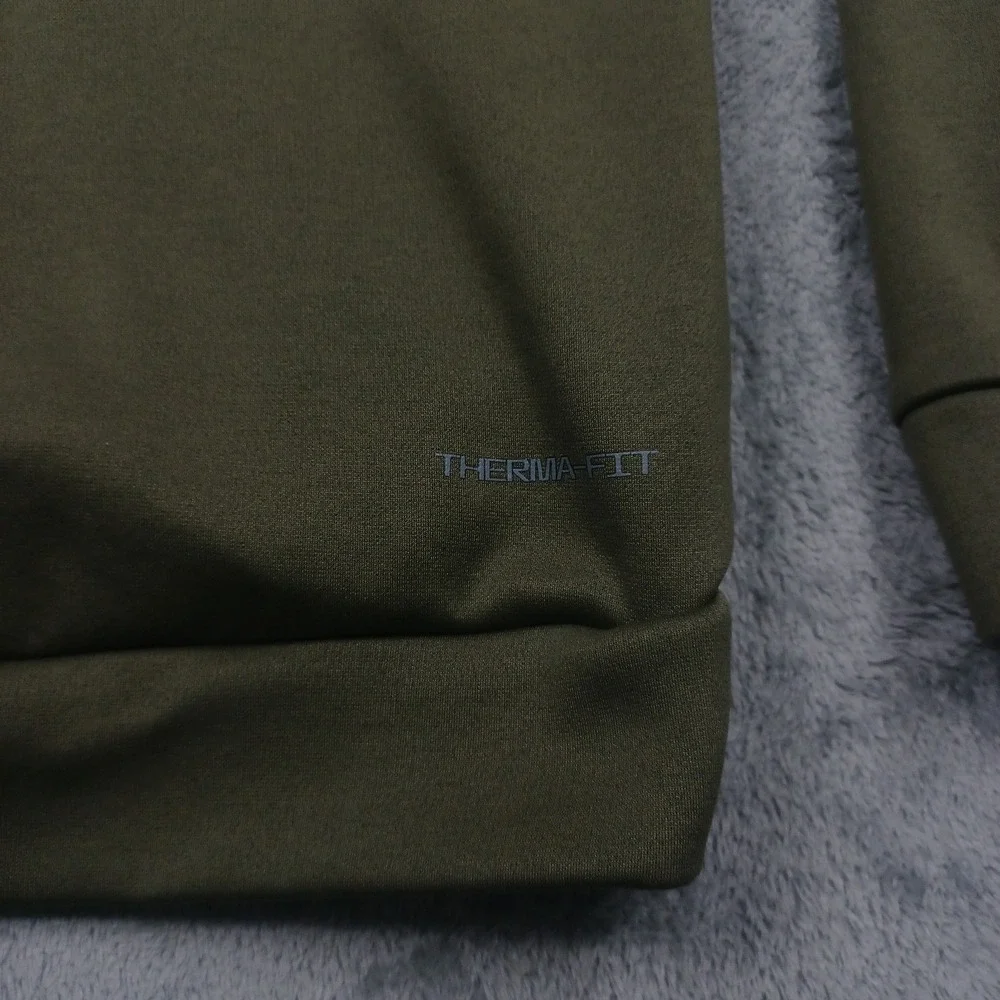 Kansas City Chiefs‎ Hoodie Boys Large Green Nike Therma Fit Pullover